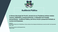 Audiência Pública - 09/11/2020 às 20h30