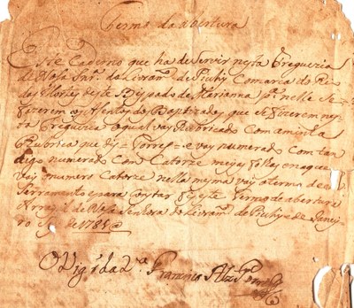 Termo Abertura Batizados