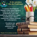 15 de outubro: 'Dia do Professor'