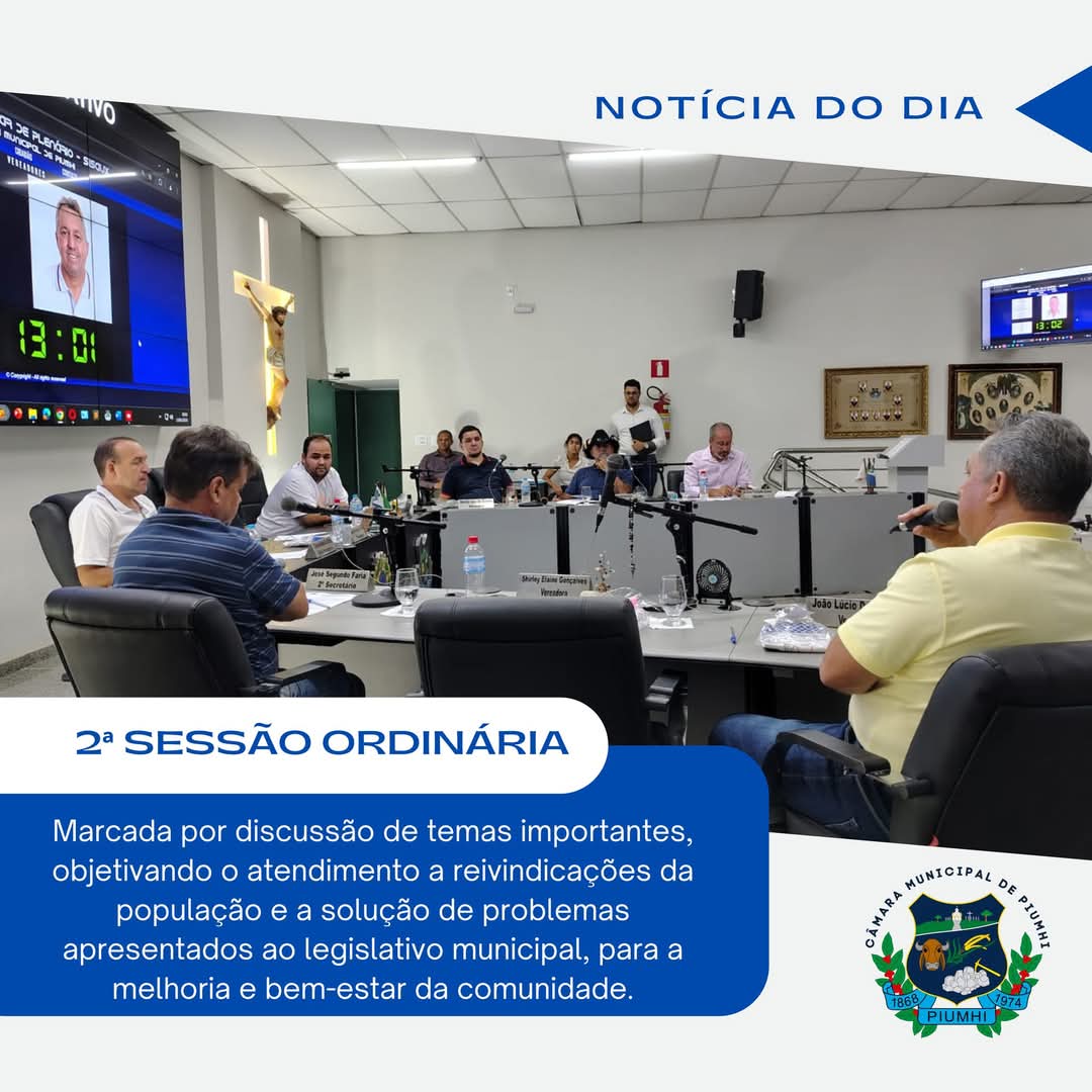 2ª SESSÃO ORDINÁRIA