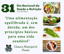 31 de março - Dia Nacional da Saúde e Nutrição