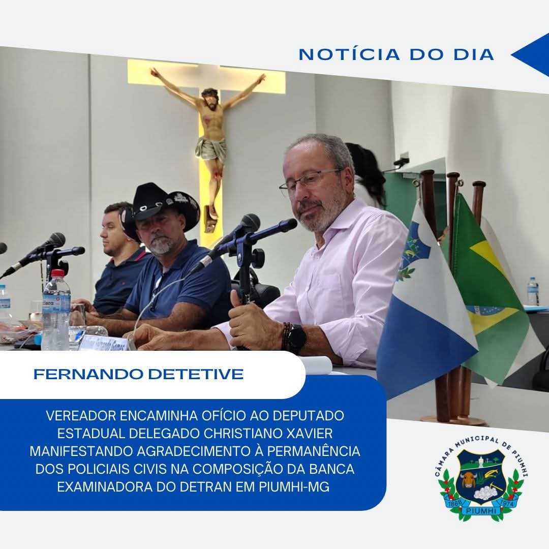 APOIO BANCA EXAMINADORA DO DETRAN EM PIUMHI