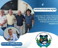 ASSESSOR DO GOVERNO DE MINAS VISITA CÂMARA MUNICIPAL E REFORÇA PARCERIA COM VEREADORES