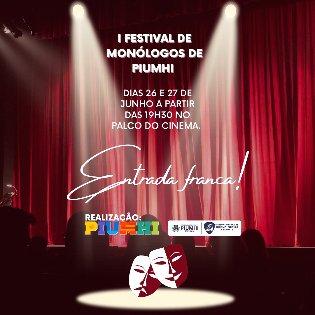 Atores fazem estreia no I Festival de Monólogos de Piumhi