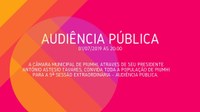 Audiência Pública - 01/07/019 às 20h