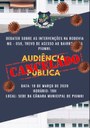 Audiência Pública CANCELADA  Audiência Pública CANCELADA