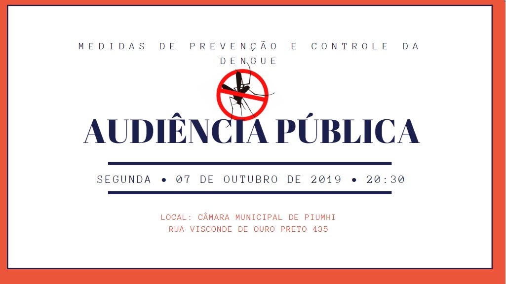 Audiência Pública - 07/10/019 às 20h30 