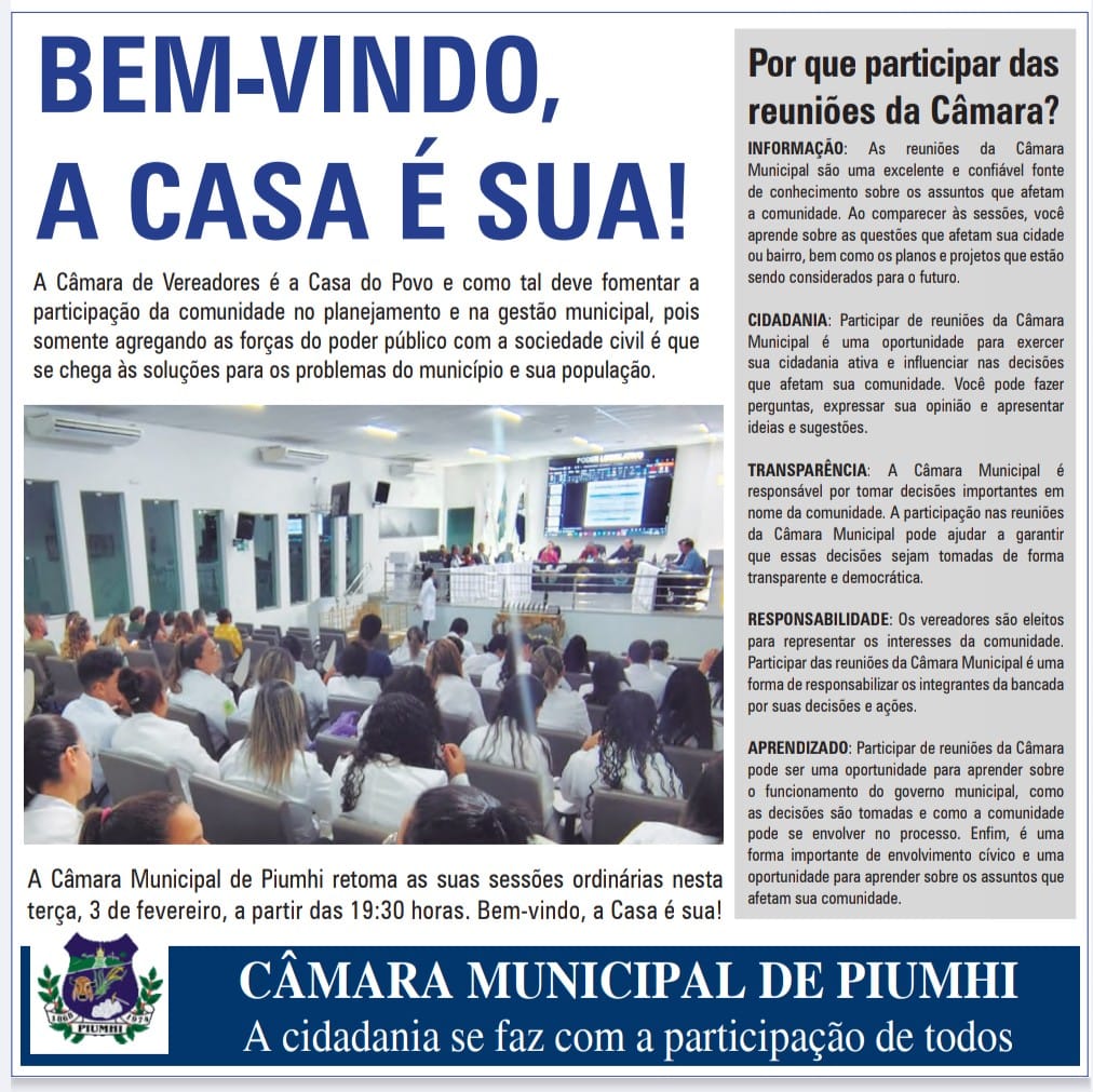 BEM-VINDO, A CASA É SUA!