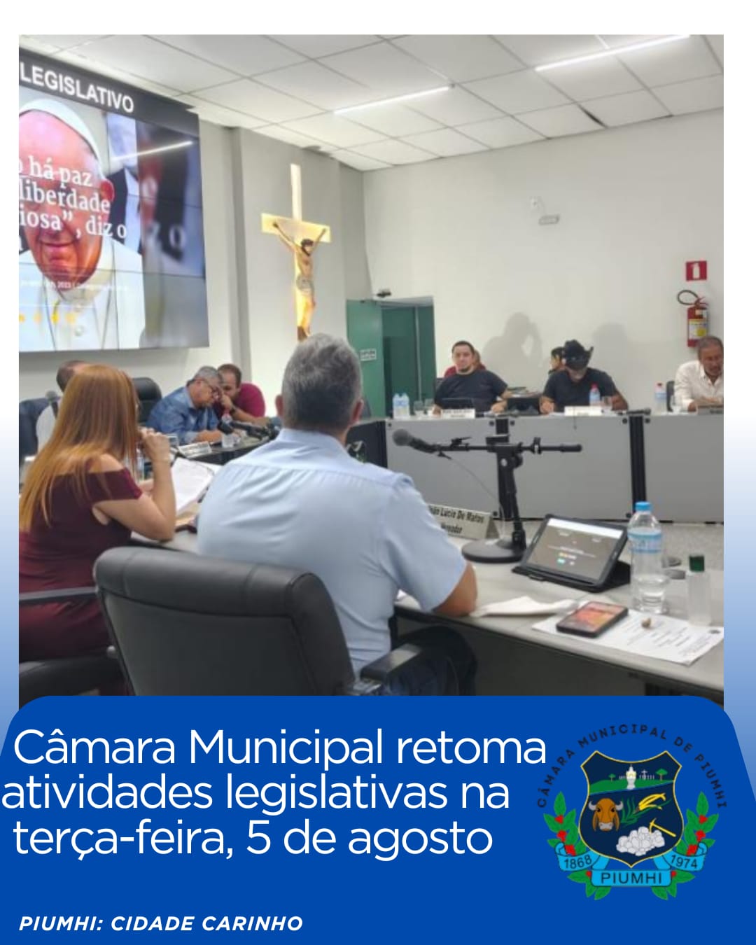 CÂMARA MUNICIPAL RETOMA ATIVIDADES LEGISLATIVAS NA TERÇA-FEIRA, 5 DE AGOSTO