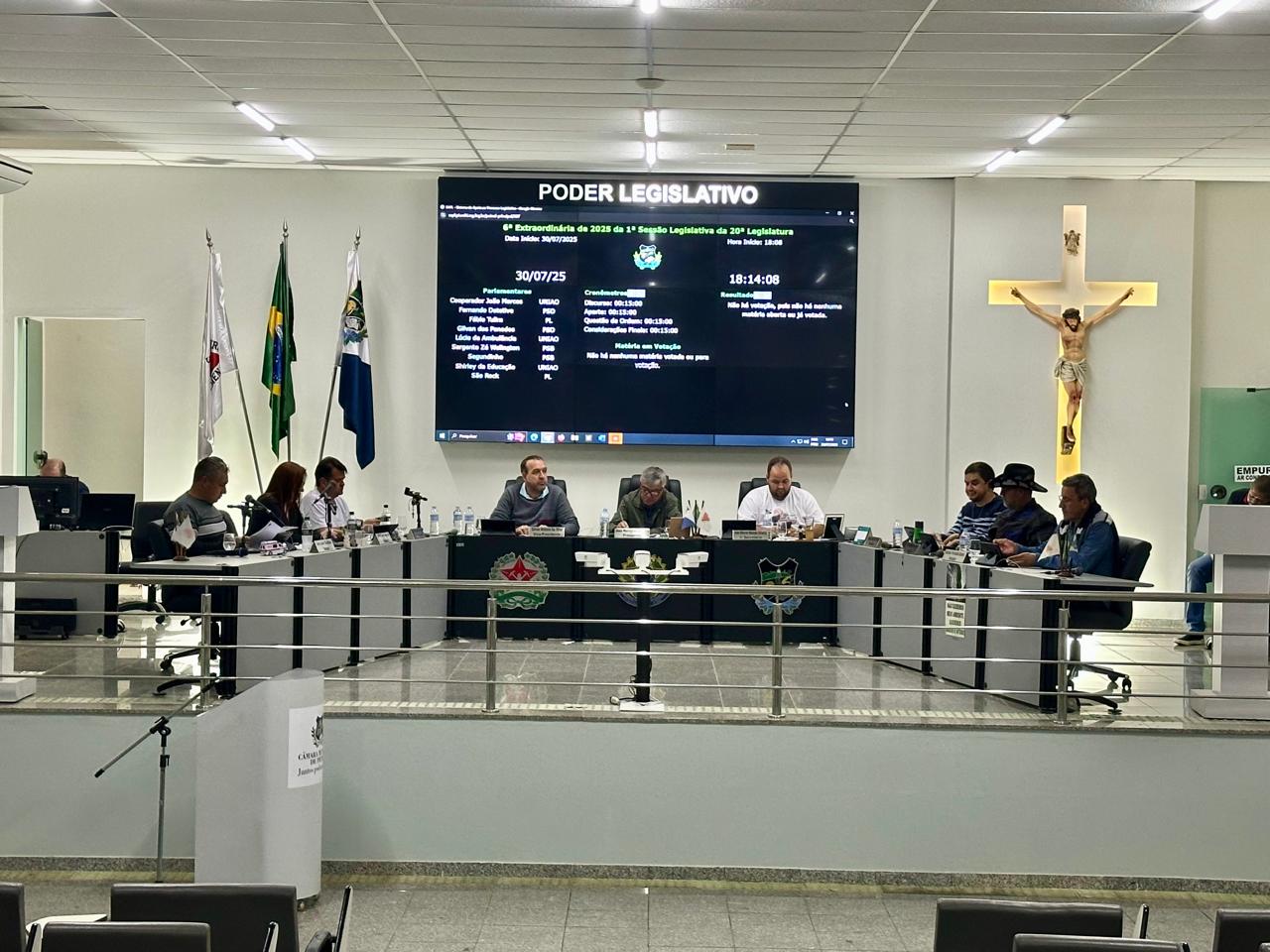 CÂMARA REALIZA SESSÃO EXTRAORDINÁRIA DURANTE O RECESSO PARLAMENTAR 