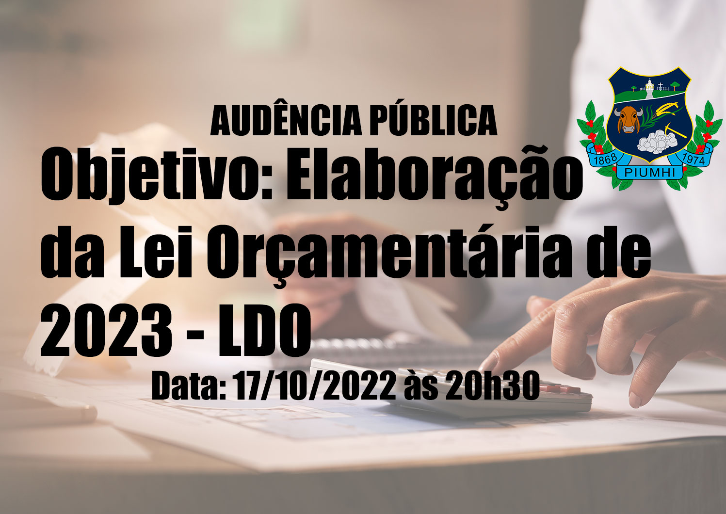 COMUNICADO DE AUDIÊNCIA PÚBLICA