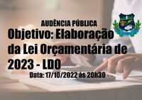 COMUNICADO DE AUDIÊNCIA PÚBLICA
