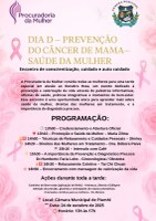 DIA DA - PREVENÇÃO AO CÂNCER DE MAMA E SAÚDE DA MULHER