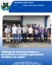 ENTREGA DE ALEVINOS FORTALECE A PSICULTURA E BENEFICIA AGRICULTORES FAMILIARES DA REGIÃO