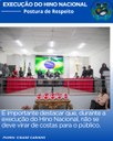 POSTURA CORRETA NA EXECUÇÃO DO HINO NACIONAL