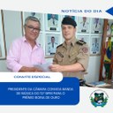 PRESIDENTE DA CÂMARA SOLICITA PRESENÇA DA BANDA DE MÚSICA DO 12º BPM PARA O PRÊMIO BOINA DE OURO