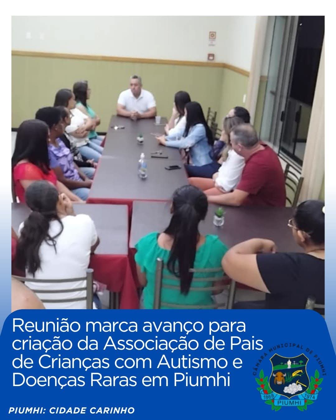 REUNIÃO MARCA AVANÇO PARA CRIAÇÃO DA ASSOCIAÇÃO DE PAIS DE CRIANÇAS COM AUTISMO E DOENÇAS RARAS EM PIUMHI