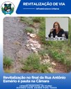 REVITALIZAÇÃO NO FINAL DA RUA ANTÔNIO ESMÉRIO É PAUTA NA CÂMARA