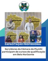 SERVIDORES DA CÂMARA PARTICIPAM DE CURSOS DE QUALIFICAÇÃO EM BELO HORIZONTE