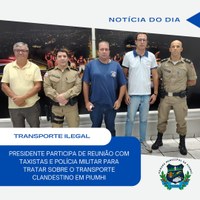 TAXISTAS DE PIUMHI COBRAM FISCALIZAÇÃO CONTRA TRANSPORTE CLANDESTINO EM REUNIÃO COM AUTORIDADES