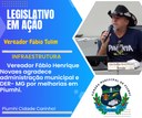 VEREADOR FÁBIO HENRIQUE NOVAES AGRADECE ADMINISTRAÇÃO MUNICIPAL E  DER-MG POR MELHORIAS EM PIUMHI