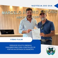 Vereador Fábio Tulim busca recursos para melhorias na infraestrutura de Piumhi