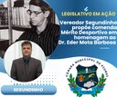 VEREADOR JOSÉ SEGUNDO PROPÕE COMENDA DO MÉRITO DESPORTIVO EM HOMENAGEM A ÉDER MOTA BARBOSA VEREADOR JOSÉ SEGUNDO PROPÕE COMENDA DO MÉRITO DESPORTIVO EM HOMENAGEM A ÉDER MOTA BARBOSA