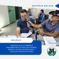 VEREADOR SOLICITA RECURSOS PARA A CASA DOS VELHINHOS