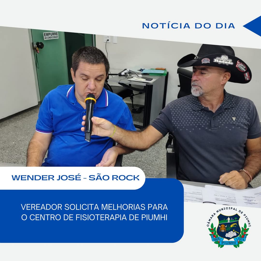 VEREADOR WENDER JOSÉ SOLICITA MELHORIAS PARA O CENRO DE FISIOTERAPIA