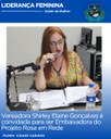 VEREADORA SHIRLEY ELAINE É CONVIDADA PARA SER EMBAIXADORA DO PROJETO ROSA EM REDE