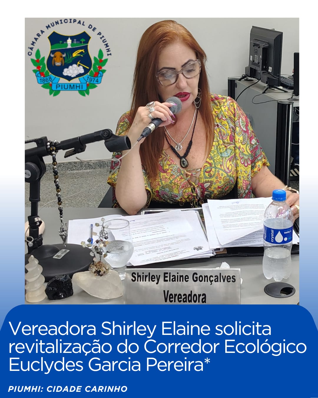 VEREADORA  SOLICITA REVITALIZAÇÃO DO CORREDOR ECOLÓGICO EUCLUDES GARCIA PEREIRA