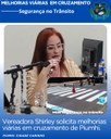 VEREADORA SHIRLEY SOLICITA MELHORIAS VIÁRIAS EM CRUZAMENTO 