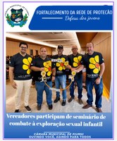 VEREADORES PARTICIPAL DE SEMINÁRIO DE COMBATE À EXPLORAÇÃO SEXUAL INFANTIL