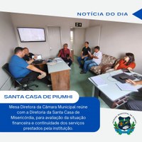 VEREADORES REUNEM COM DIREÇÃO DA SANTA CASA 