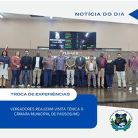Vereadores visitam a Câmara Municipal de Passos